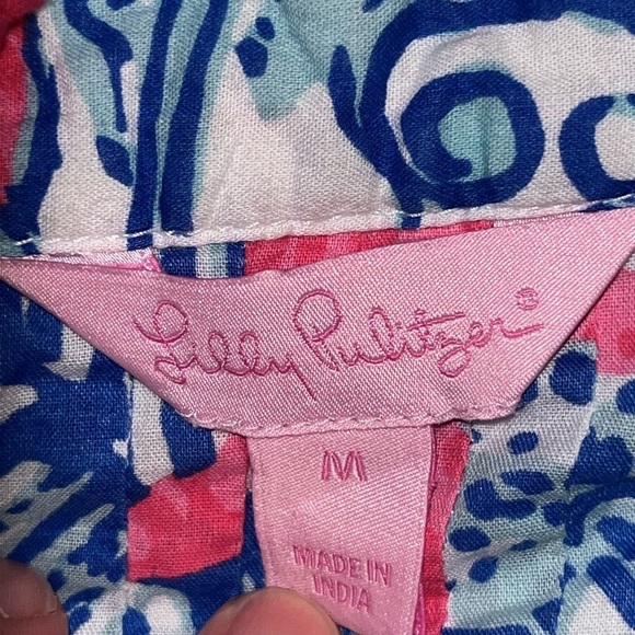 Lilly Pulitzer women’s Sarasota Tunic Resort White She Shells Top size medium - Picture 5 of 9